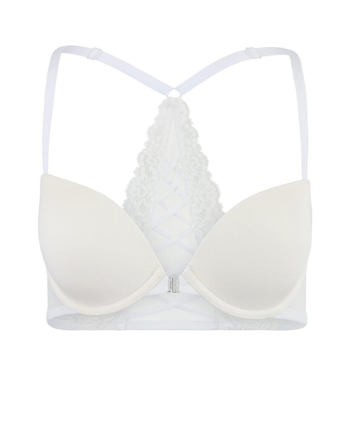 Adore Me Womens Alara Contour Demi Bra - White, 38DD
