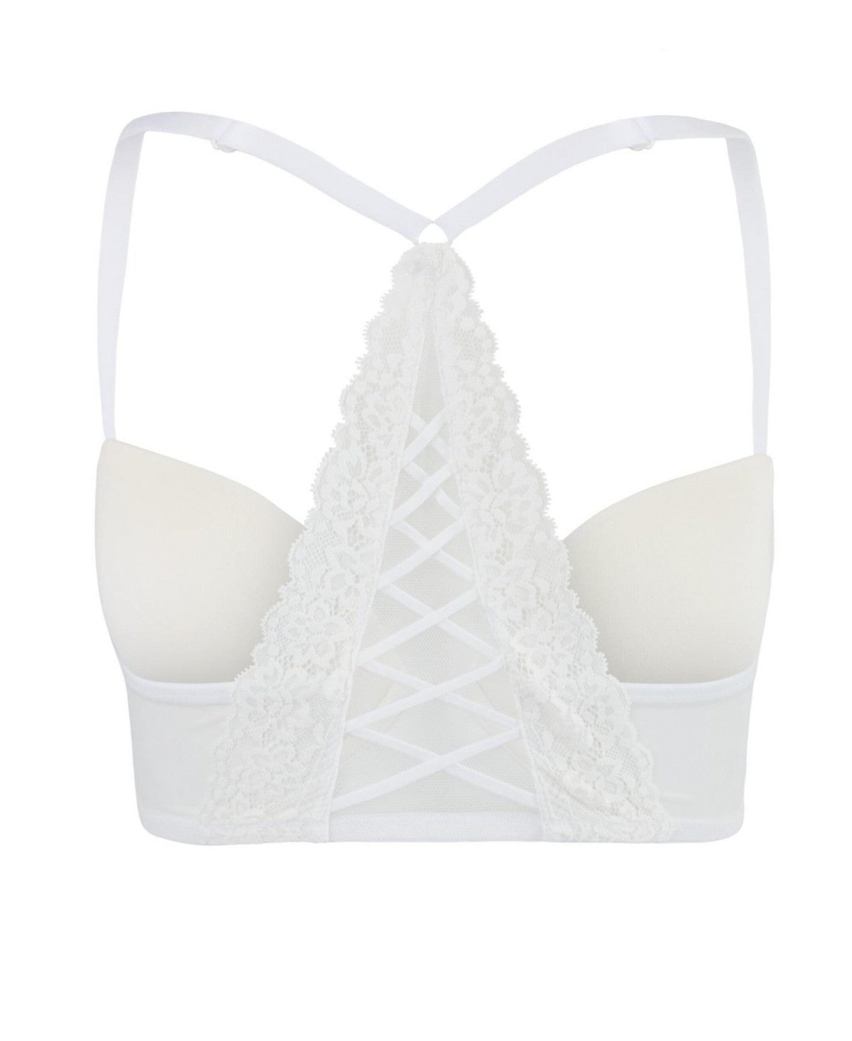 Adore Me Womens Alara Contour Demi Bra - White, 38DD