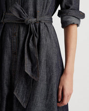 Lauren Ralph Lauren Denim A-Line Shirtdress – Dark Rinse Wash