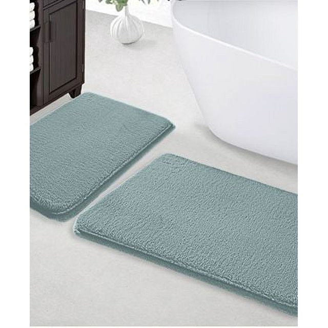 Villa Luxe 2-Pc. Faux-Fur Memory Foam Bath Rug Set