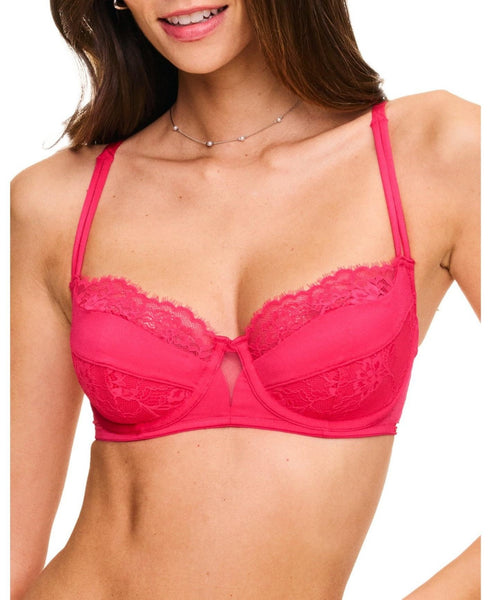 Adore Me Womens Leigha Contour Balconette Bra - 36DD/Dark Pink
