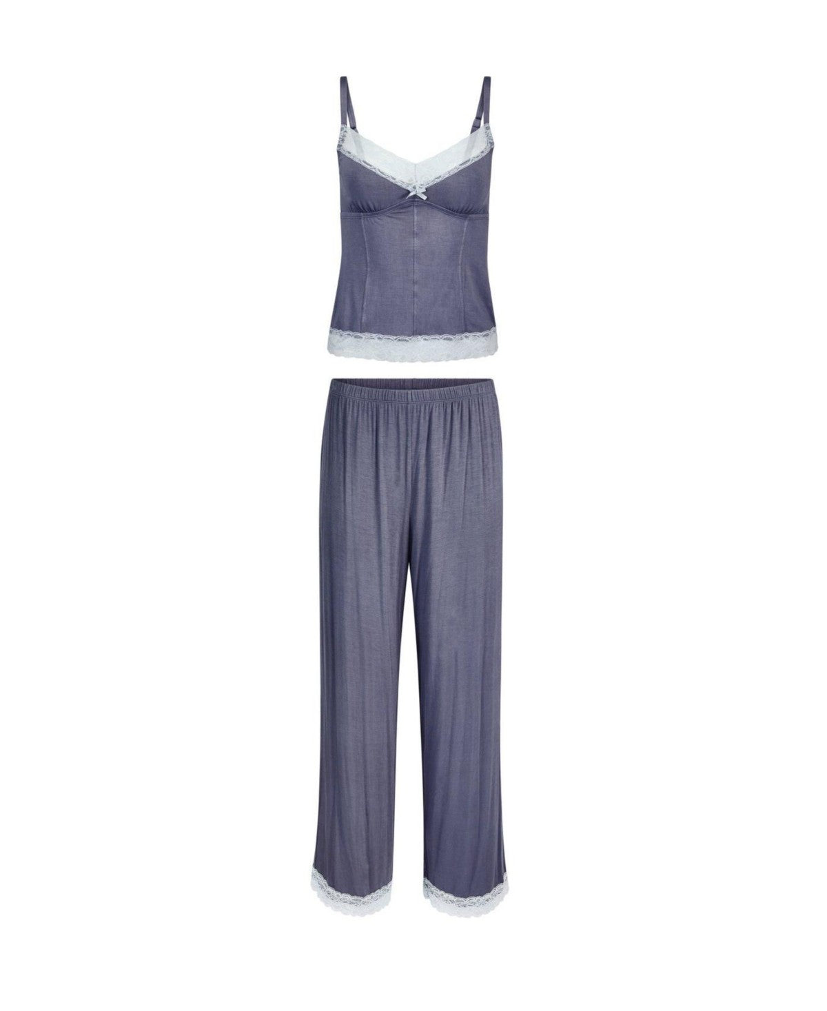 Adore Me Plus Size Suzanna Pajama Cami and Pants Set - Dark Grey, 3X