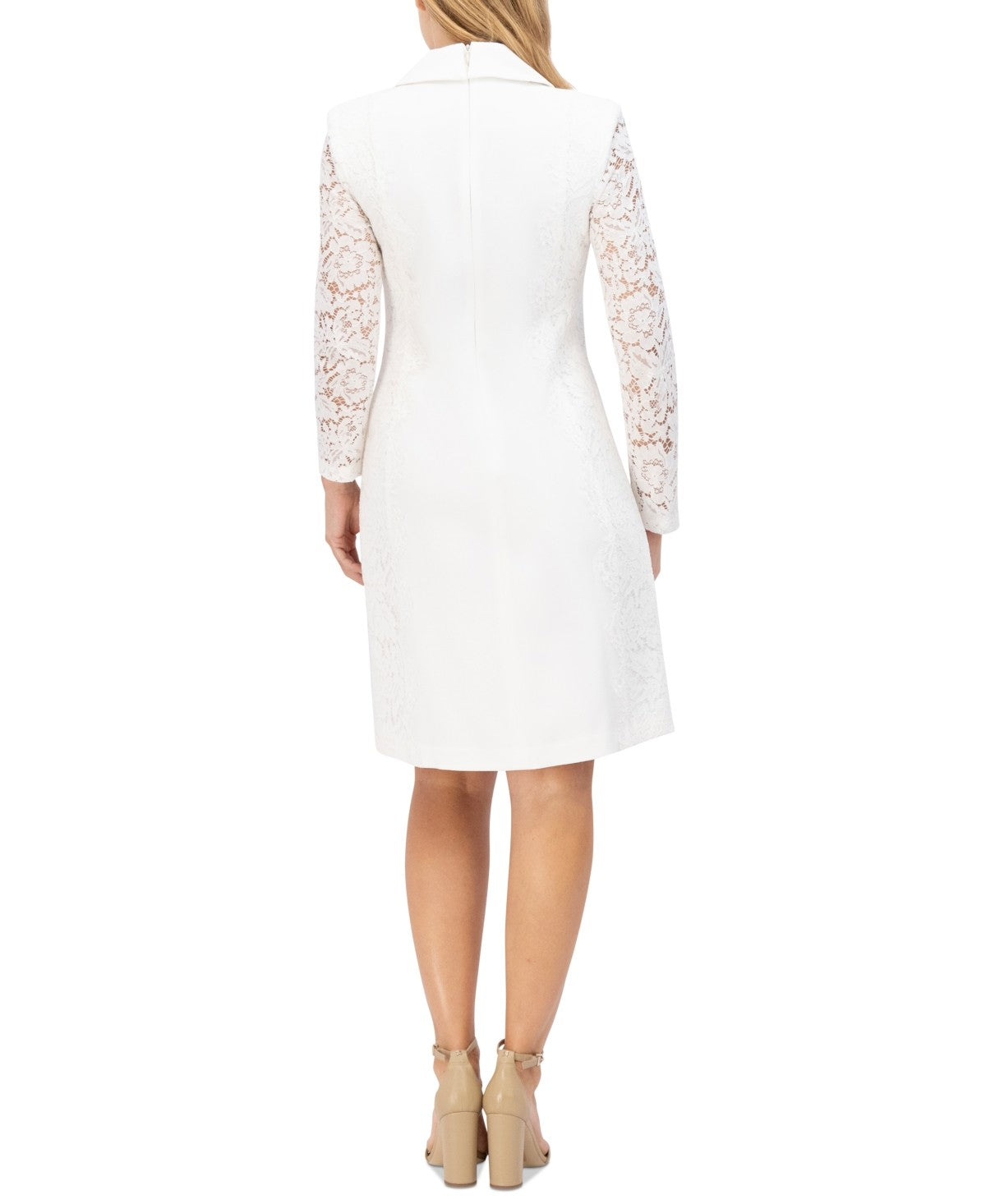 Vince Camuto Womens Signature Stretch Lace Tuxedo Dress - Ivy, Size 14