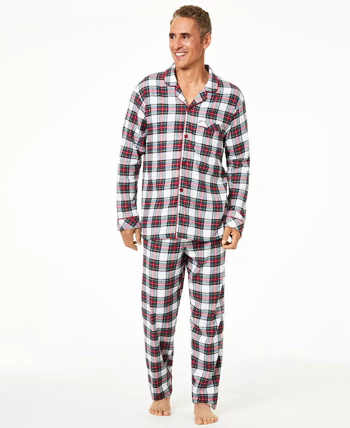 Family Pajamas Matching Mens Stewart Plaid Family Pajama Set