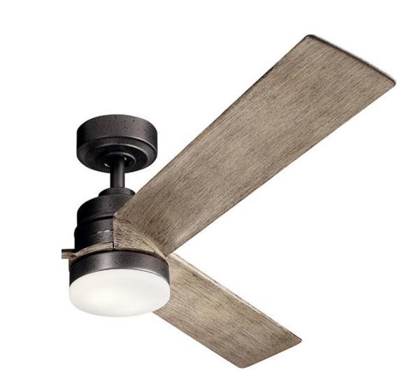 Kichler 300275 Spyn 52Inches 3 Blade Indoor Ceiling Fan - Anvil Iron