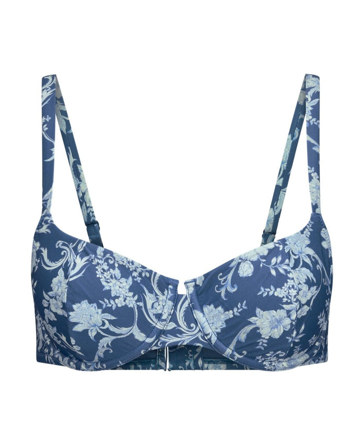 Adore Me Womens Tricia Swimwear Bikini Top - 32D/Floral Blue
