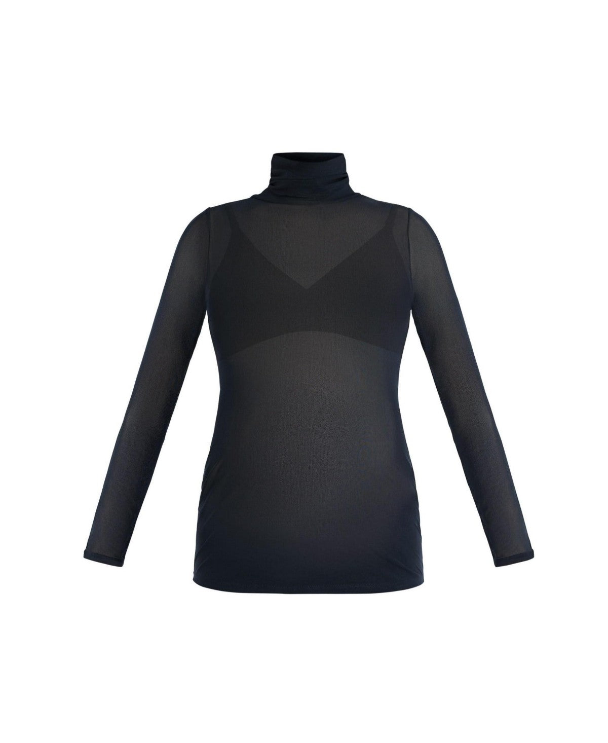 Motherhood Maternity Maternity Long Sleeve Bodycon Mesh Top Large