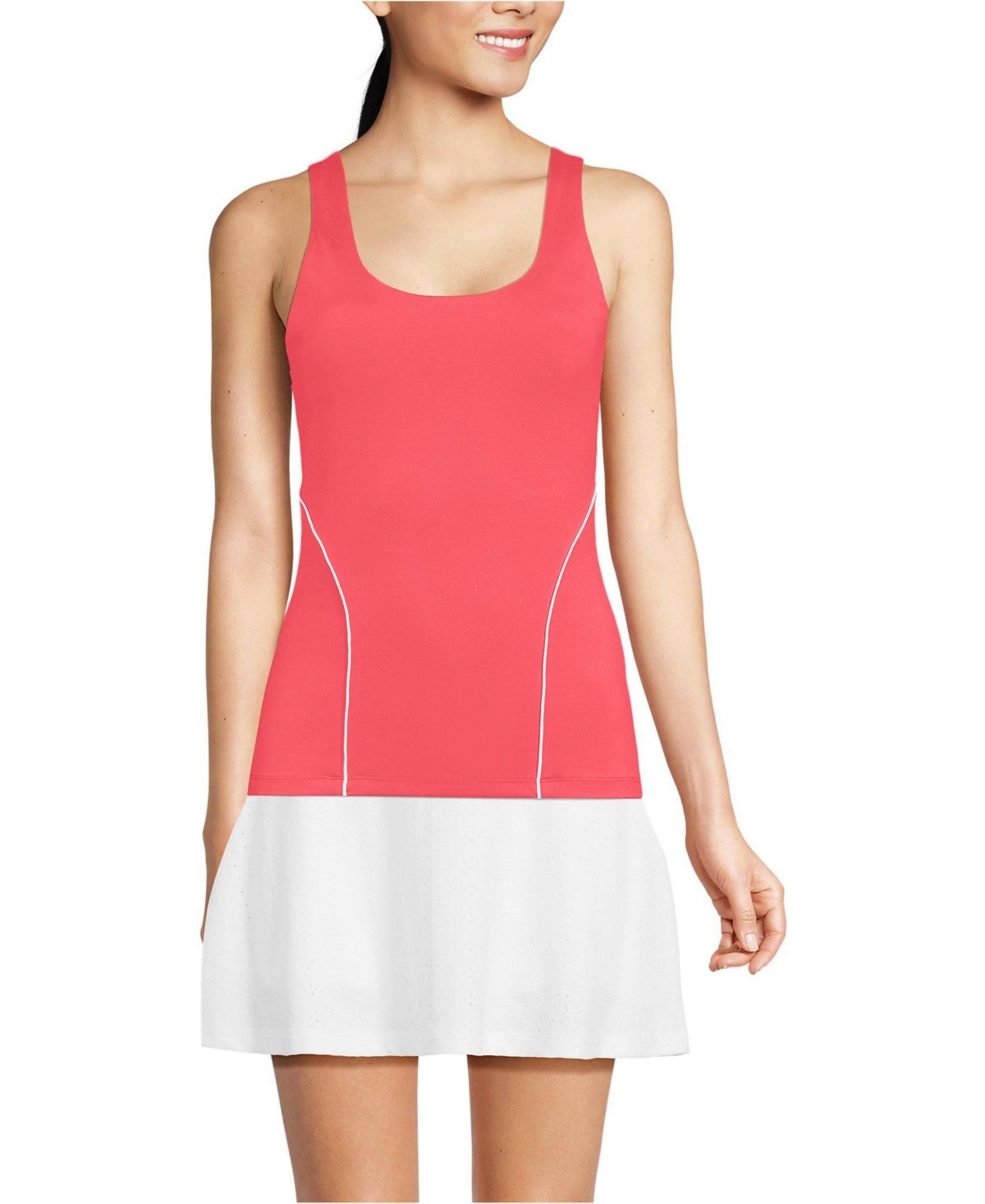 Lands End High Impact Scoop Neck Active Tank Top,XS