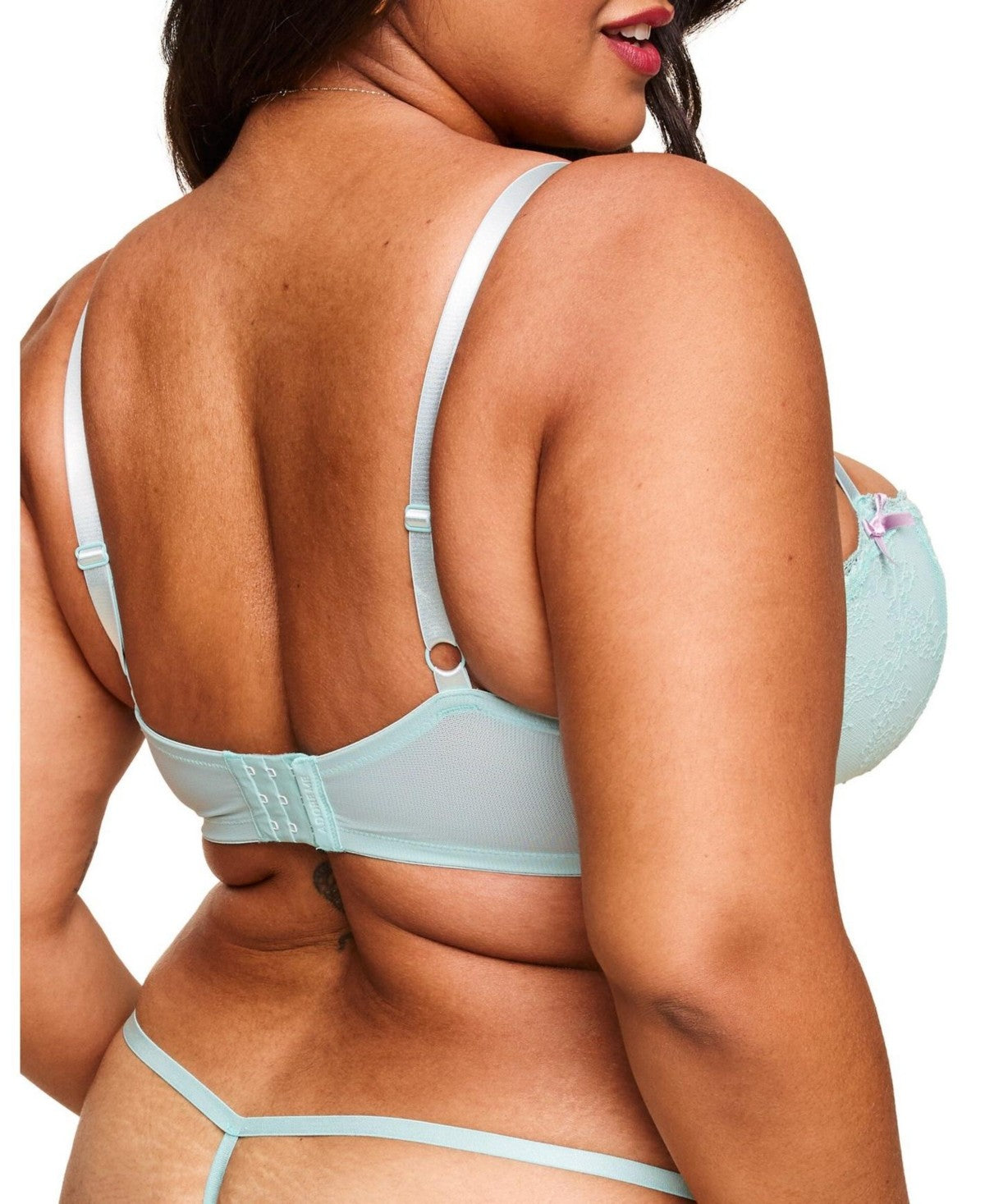 Adore Me Anabella Womens Plus-Size Contour Balconette Bra - Medium Blue