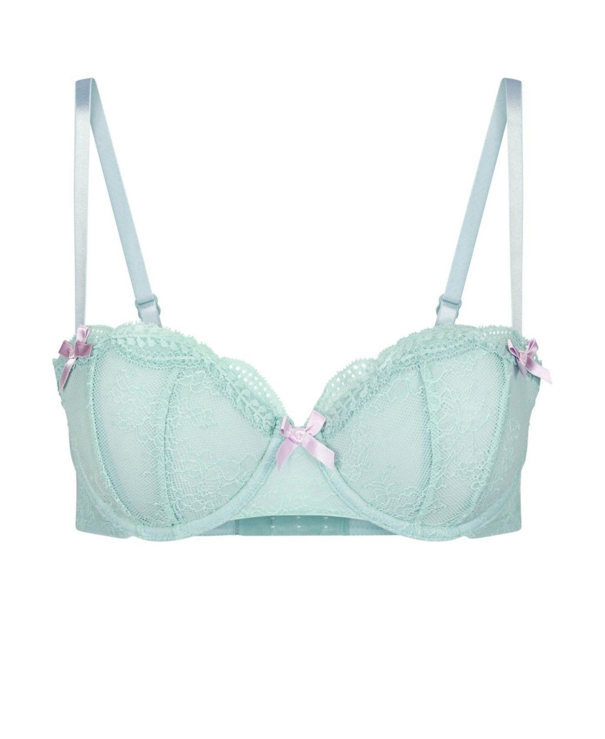 Adore Me Anabella Womens Plus-Size Contour Balconette Bra - Medium Blue
