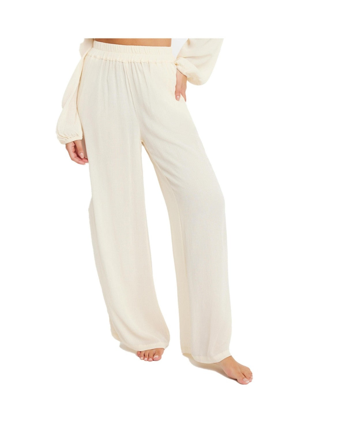 Lscn by Lascana Womens High Waisted Wide Leg Pants, Size 6