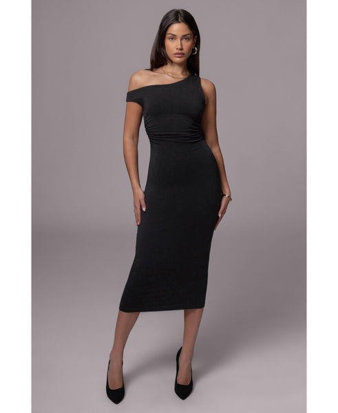 Jluxlabel Womens Raegan Off Shoulder Dress - Black, XL