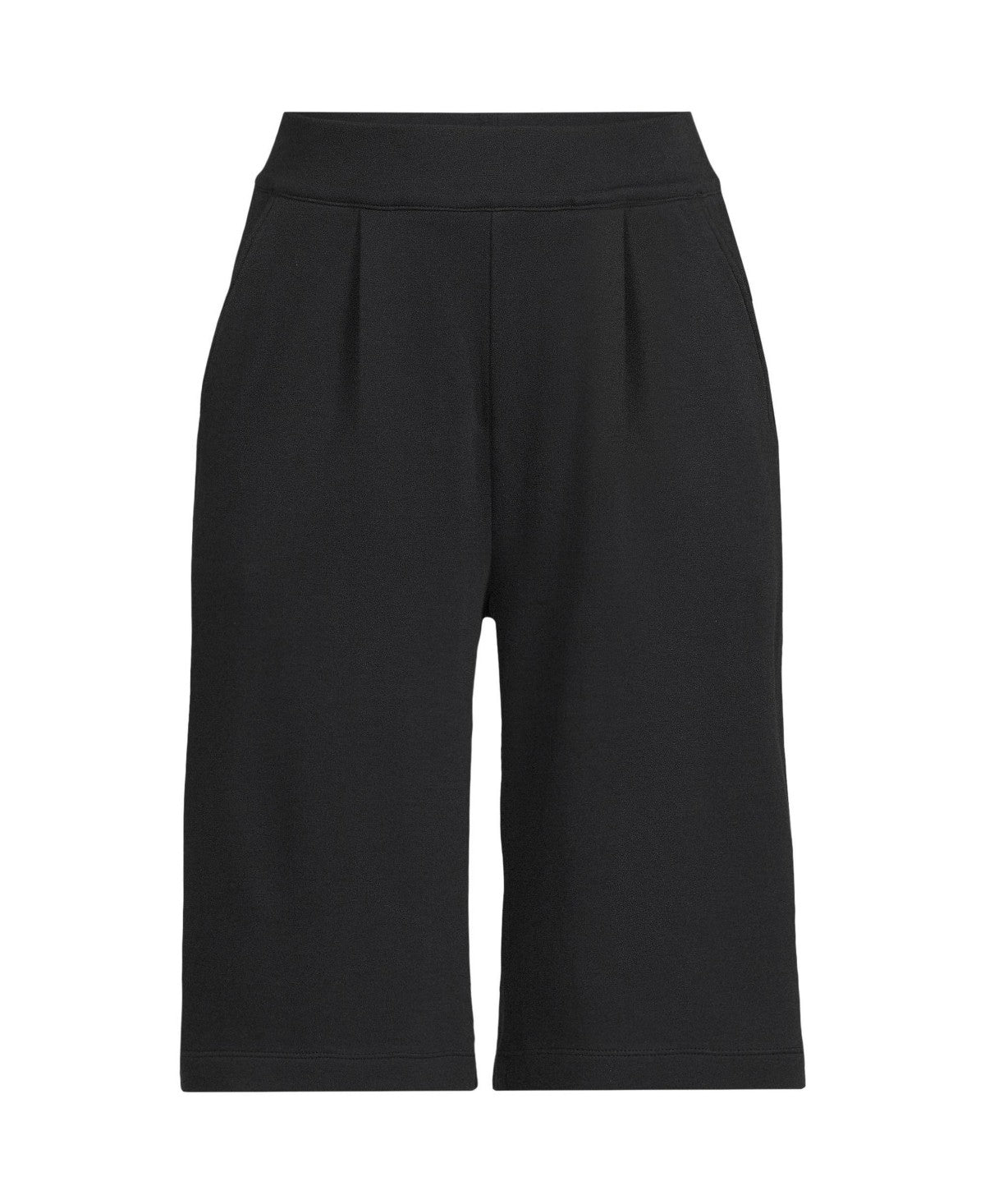 Lands End High Rise Pleated 12-in. Bermuda Shorts, Medium