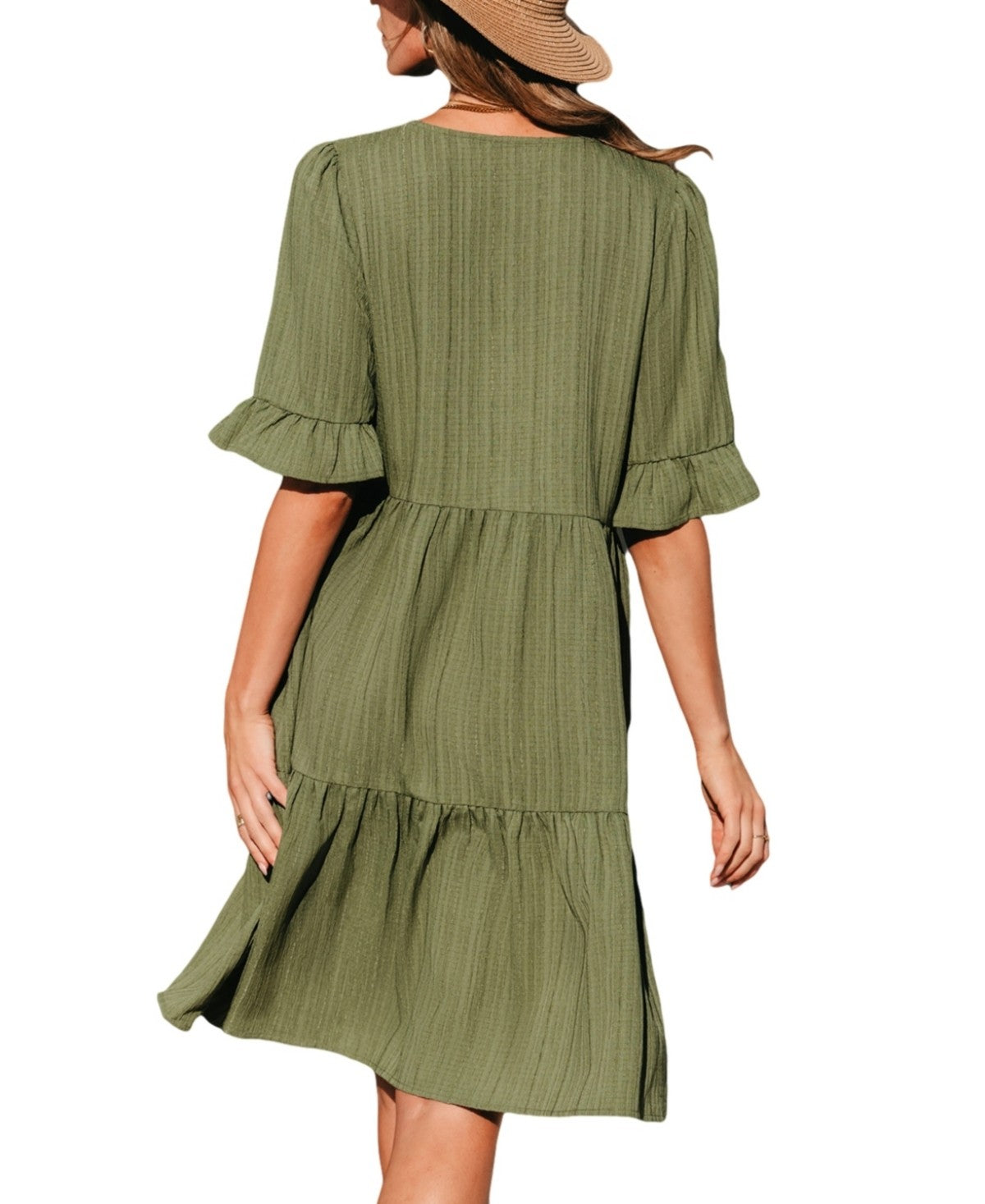 Cupshe Womens Tulum Temptation Green MIDI Beach Dress, Medium