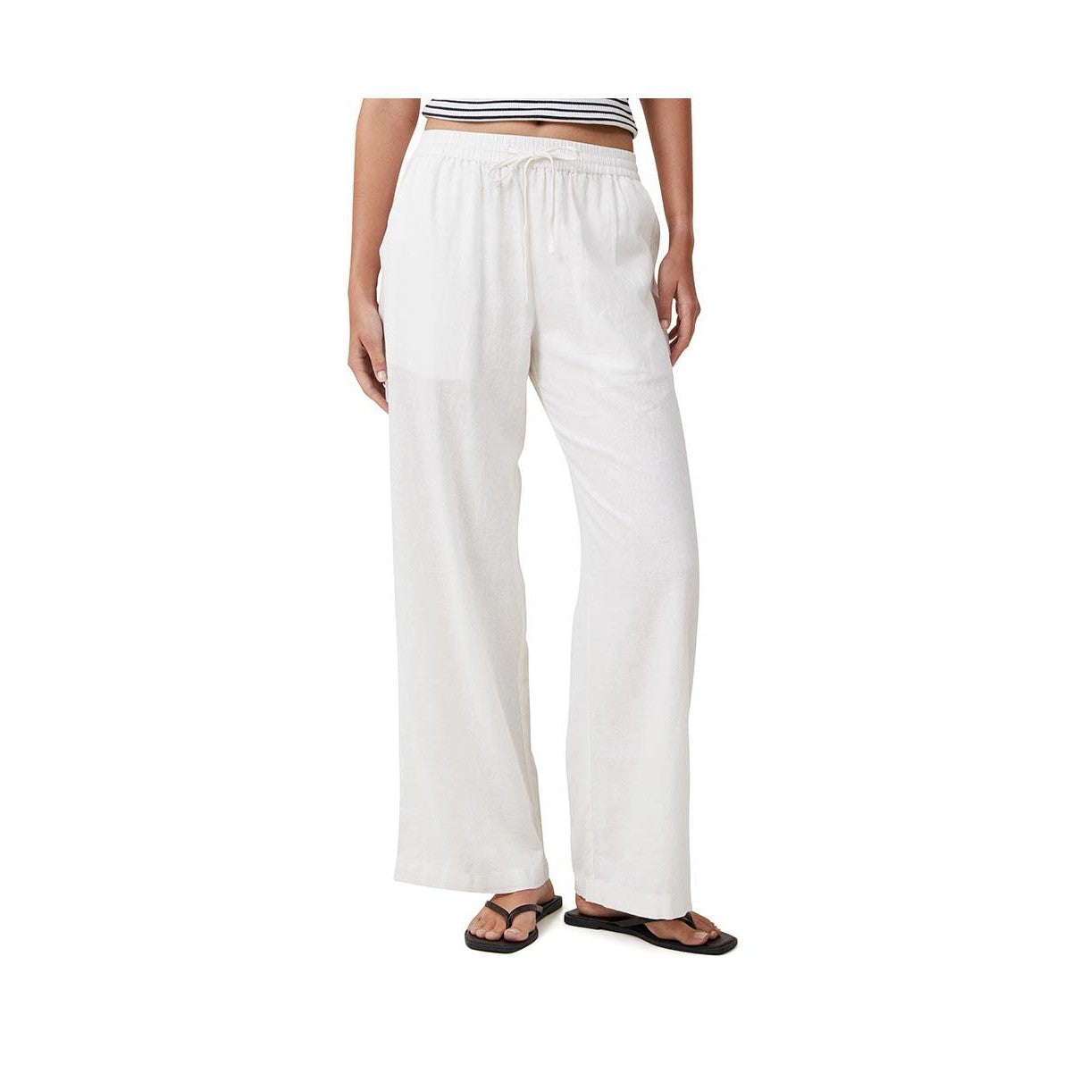 Cotton on Womens Haven Wide Leg Pant - White, Size 2