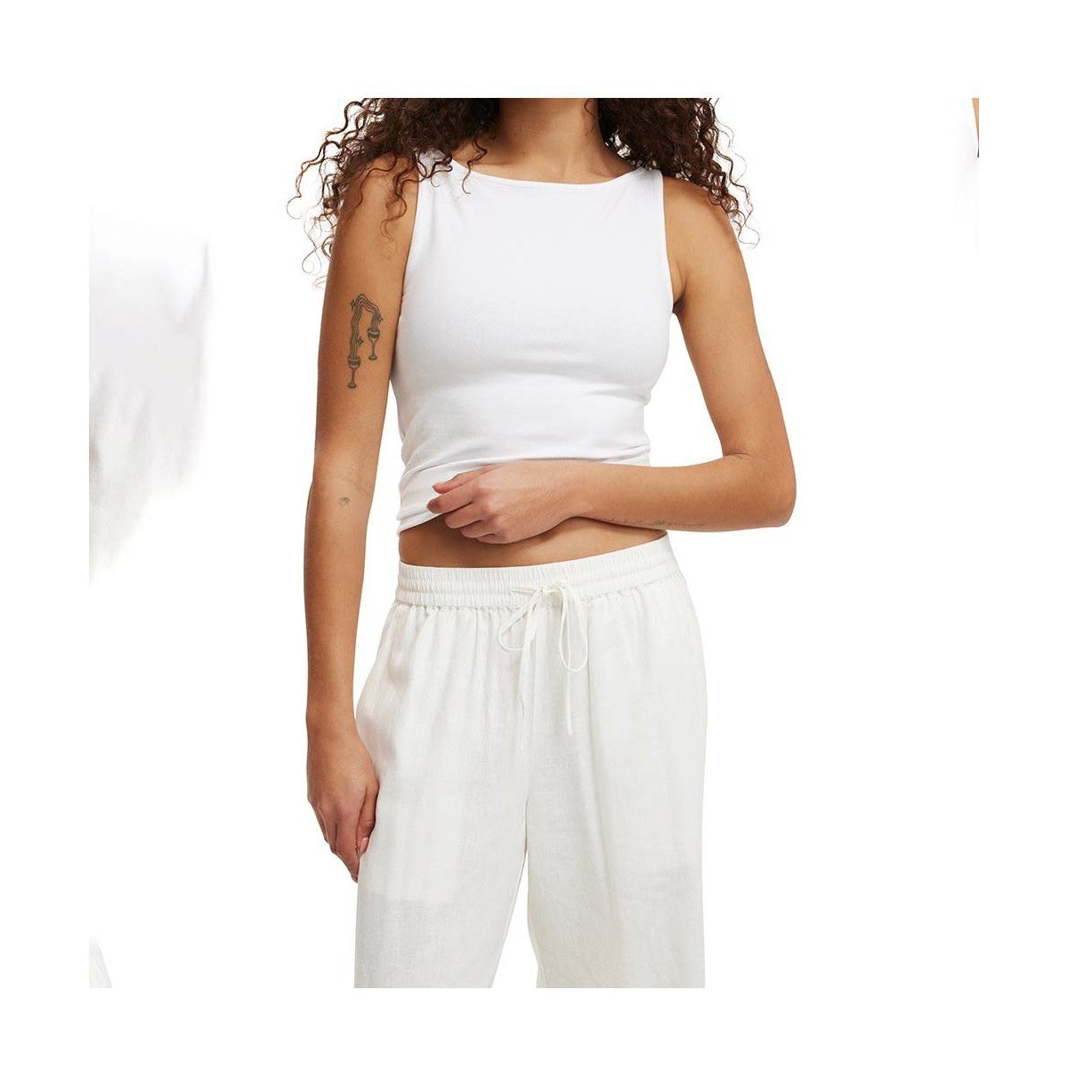 Cotton on Womens Haven Wide Leg Pant - White, Size 2