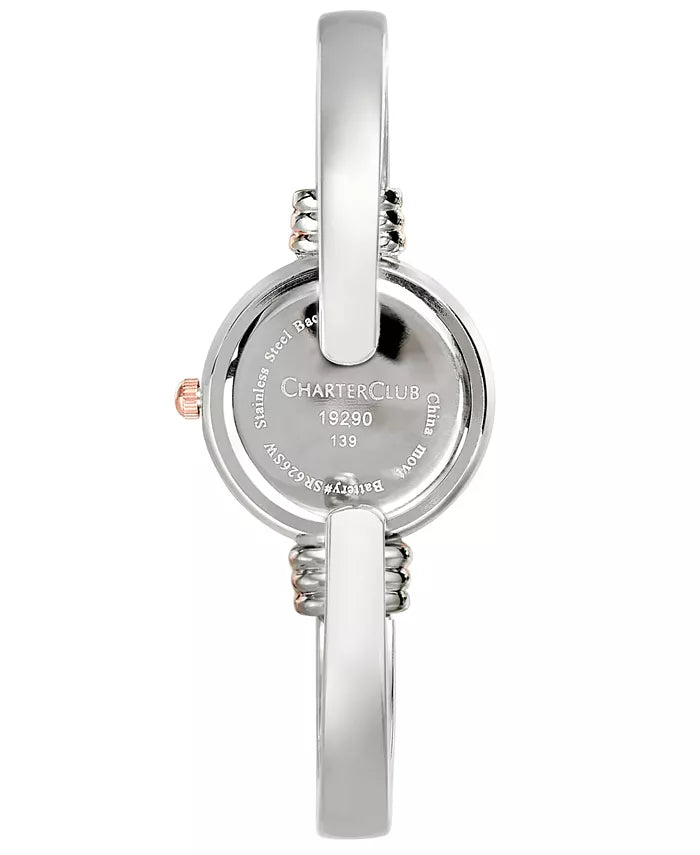 Charter Club Two-Tone Snowflake Cuff Bracelet Watch 24mm