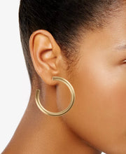 Lucky Brand Medium Tubular Hoop Earrings 2Inches