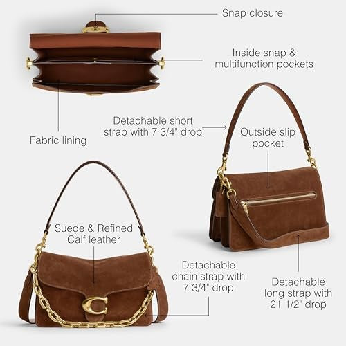 COACH Chain Tabby Bag - Brown