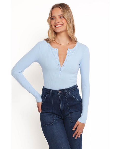 Petal and Pup Womens Dio Knit Henley, Size Small