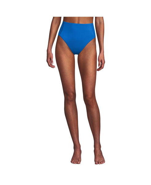 Lands End High Waisted High Leg Bikini Bottoms, Size 8