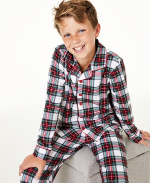 Matching Family Pajamas Kids Brinkley Plaid Pajama Set