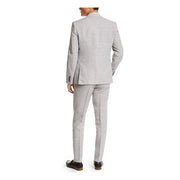 BAR III Mens Gray Plaid Slim Fit Suit Separate Pants
