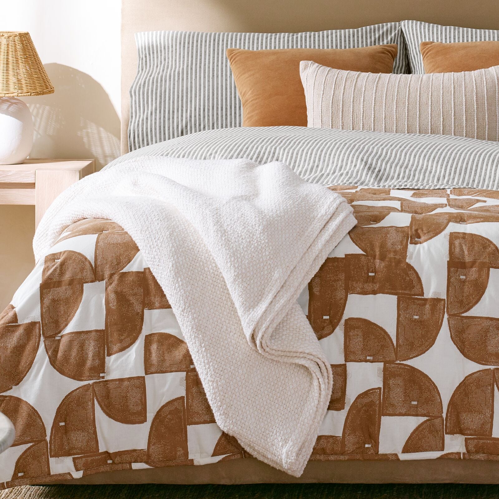 Nate Home by Nate Berkus Waffle Blanket, Queen