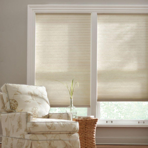 Home Decorators Parchment Cordless Light Filtering Cellular Shades, 72in