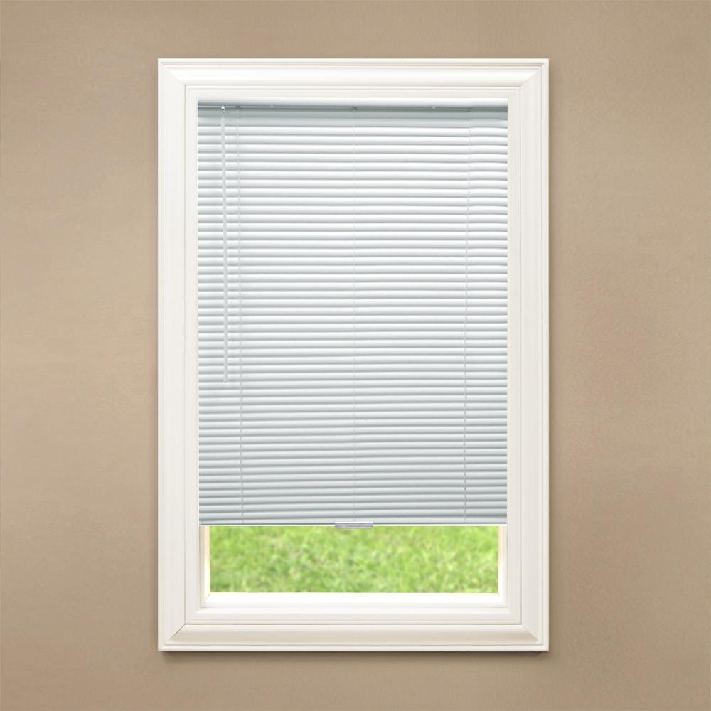 Hampton Bay Cordless Room Darkening Vinyl Mini Blinds, 48in