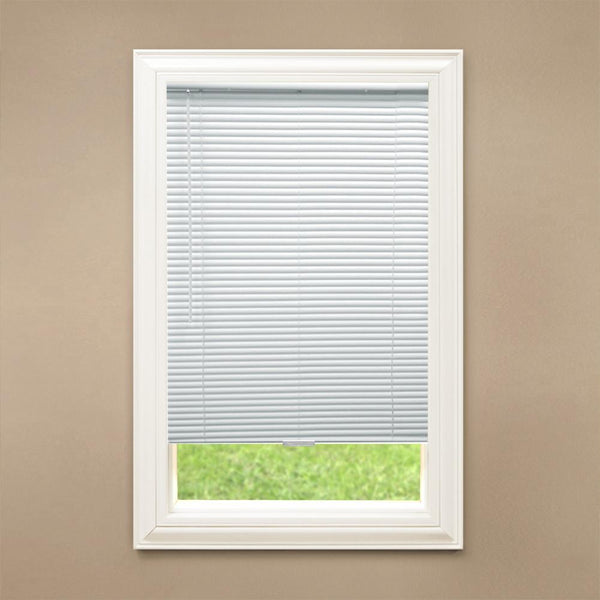 Hampton Bay Cordless Room Darkening Vinyl Mini Blinds, 48in