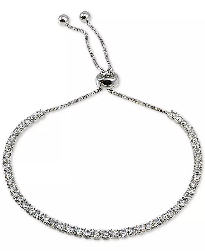 Giani Bernini Cubic Zirconia Bolo Bracelet in Sterling Silver