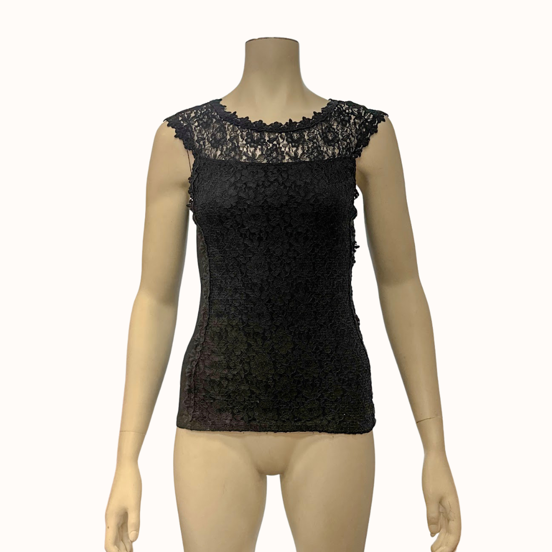 Express Black Lace Blouse, Size Small