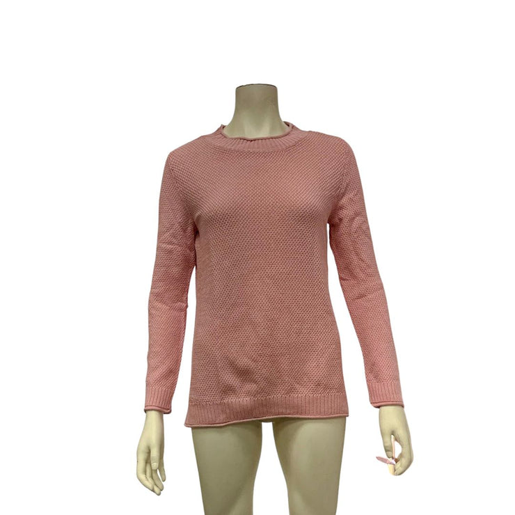Karen Scott Long-Sleeve Cotton Sweater, Size Small