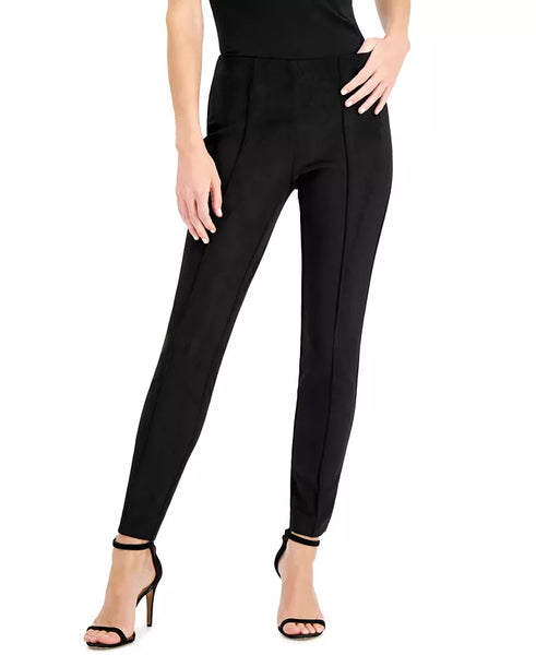 SOCIETY NEW YORK Women's Pintuck Leggings, Black, Size Small