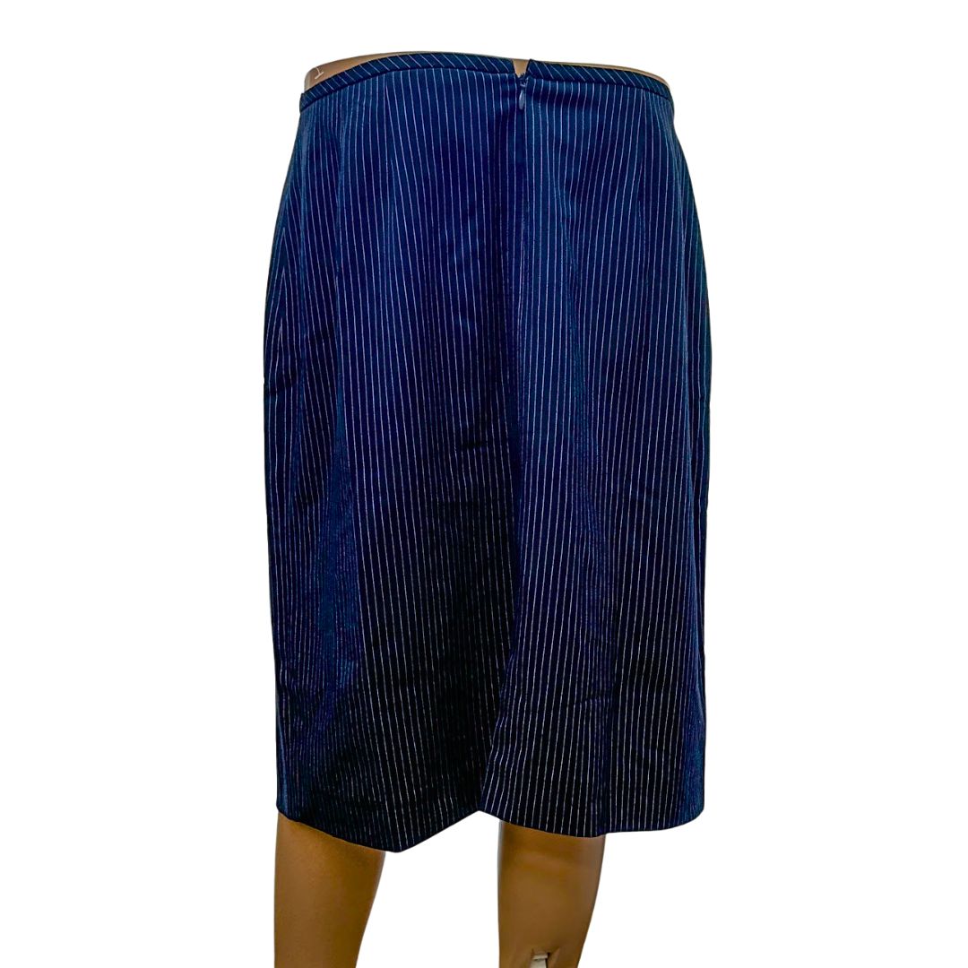 Tahari Womens Pinstripe Pencil Skirt, Size 14