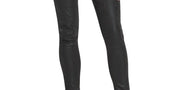DKNY Women's Snake Embossed Everywhere Skinny Jeans, Black,Size 25