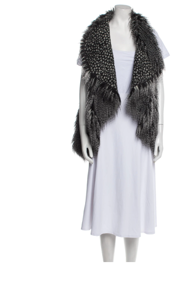 Alice and olivia hot sale fur vest