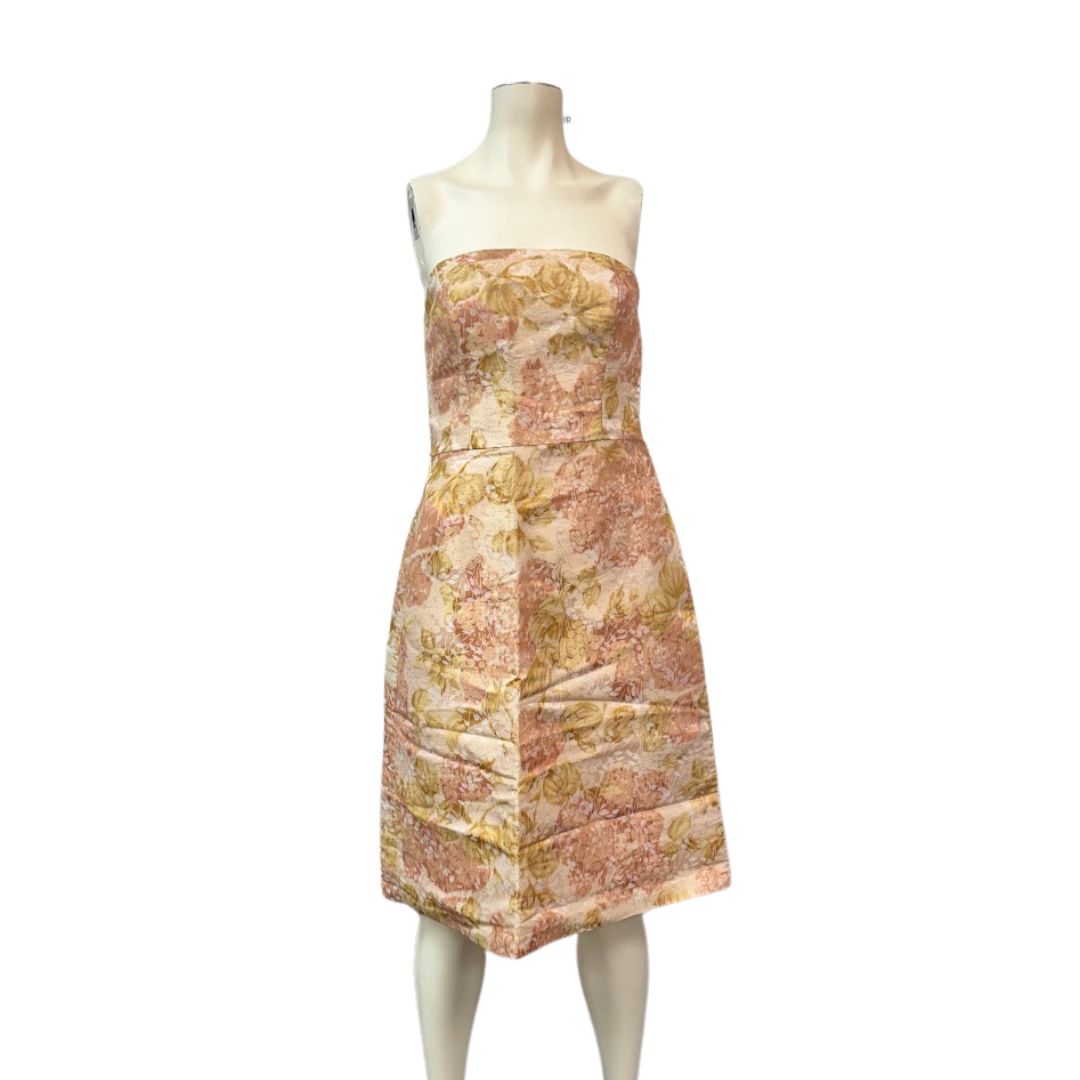 Ann Taylor Blush & Floral Cocktail Dress, Size 6