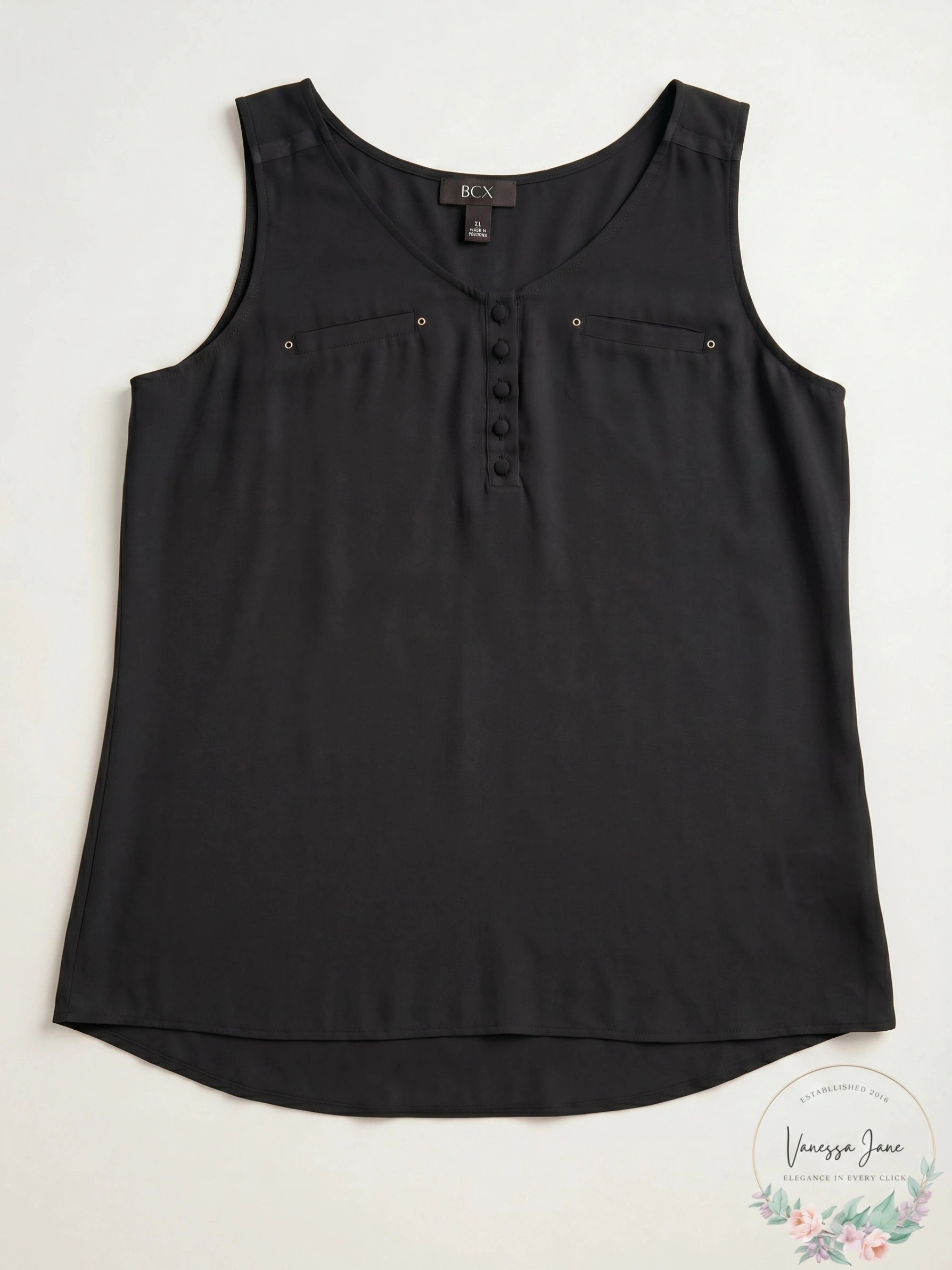 Bcx Juniors V-Neck Sleeveless Top