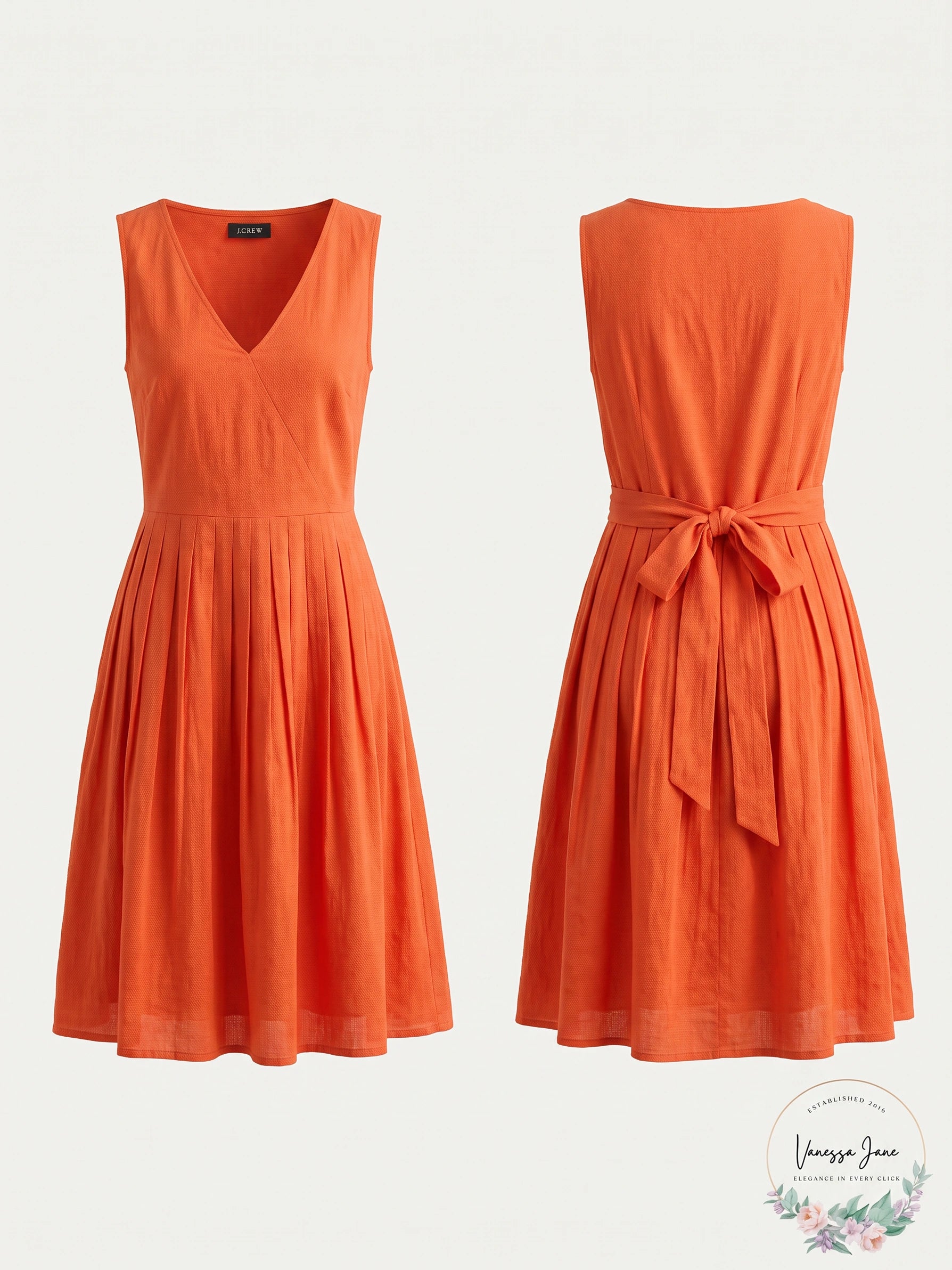 J.Crew sleeveless V-neck dress , Size 0