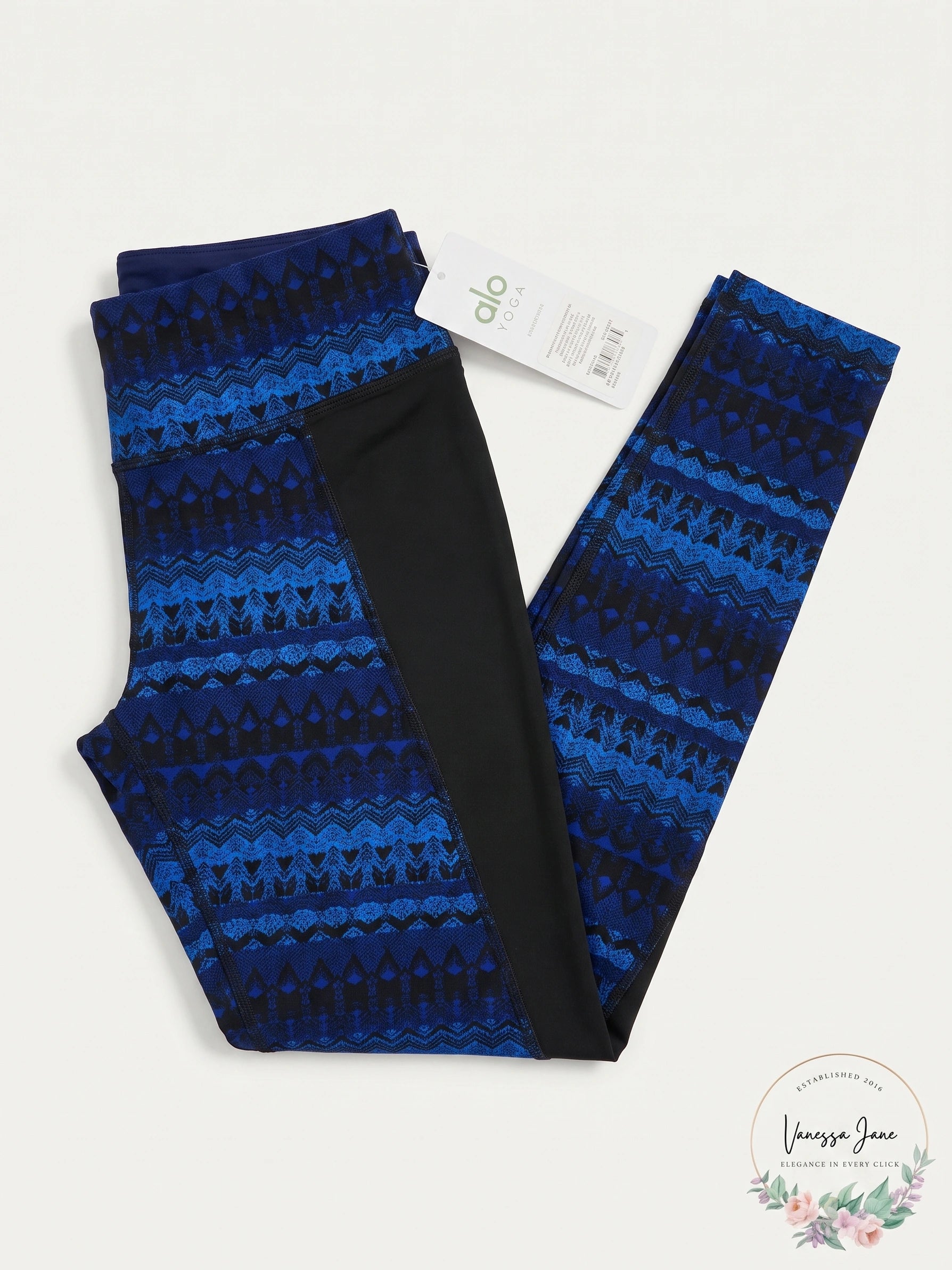Alo Yoga Illusion 3 Tribal Print Leggings , Size Small
