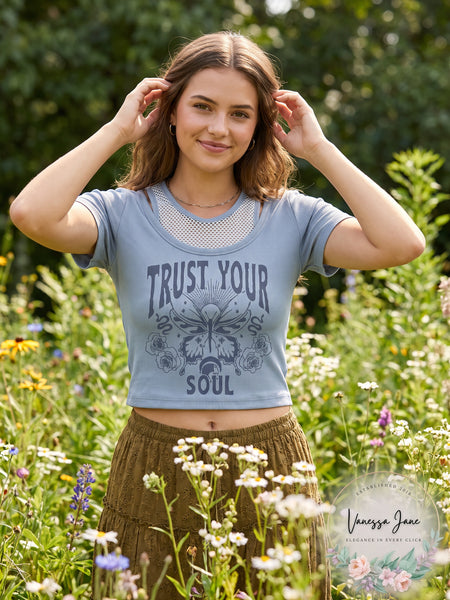 Almost Famous Seamless Faux Twofer Top, Size L/XL