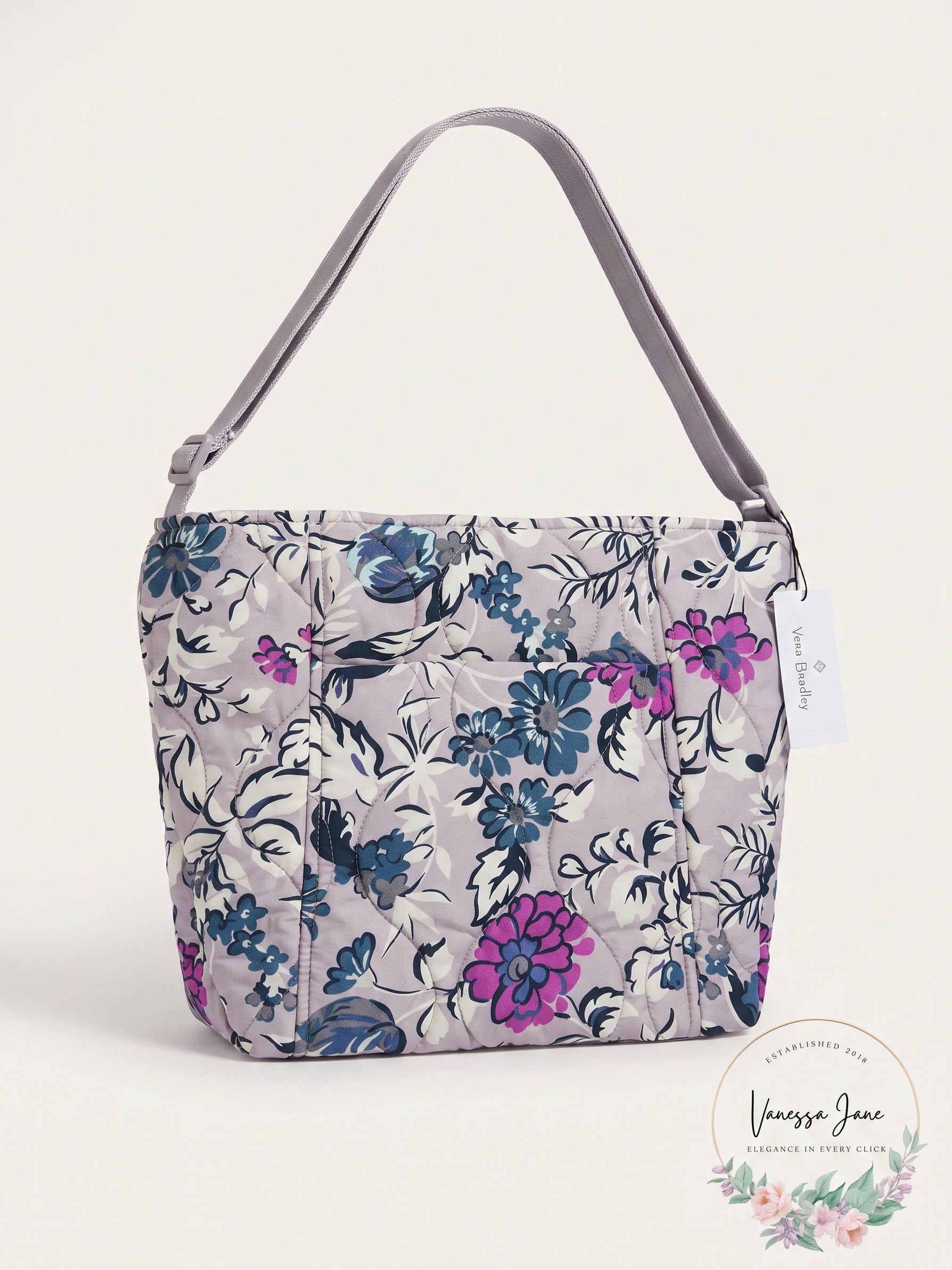 Vera Bradley Featherweight Crossbody in Fresh-Cut Floral Lavender