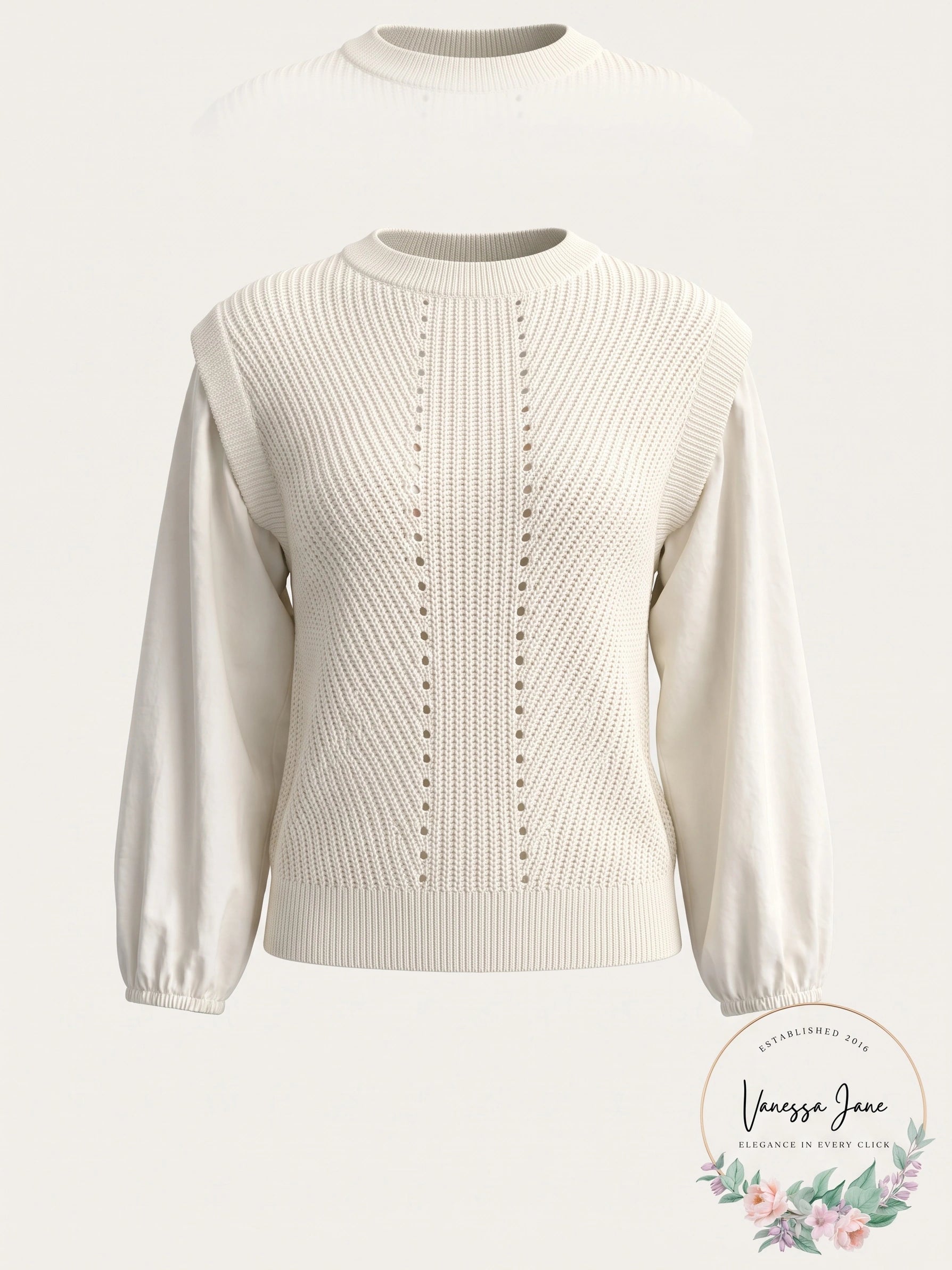 Sanctuary Two Become One Mixed Media Top in Creme at Nordstrom, Size X-Small