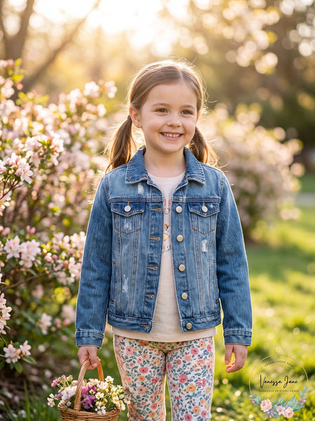 Epic Threads Little Girls Cotton Denim Jacket, Size 6