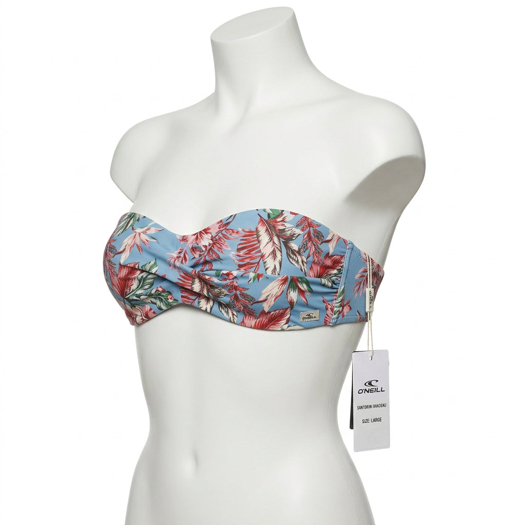 ONeill Womens Santorini Bandeau Bikini Top, Size Large