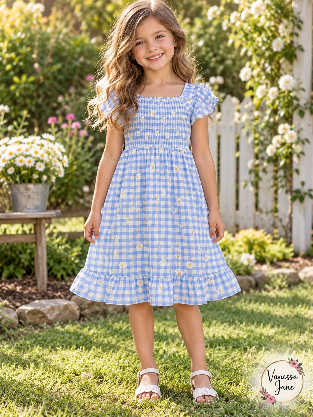 Falls Creek Girls Smocked Dresses, 2-Pack, Size 10–12