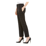 Kasper Womens Black Pinstripe Pants, Size 10