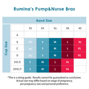 Rumina Pump Nurse Racerback All-In-One Nursing Bra, Size Large